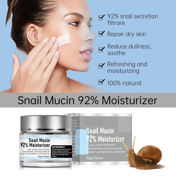 Yilest Snail Mucin 92% Moisturizer, 50g/1.764 oz. , NEW - Picture 6 of 9